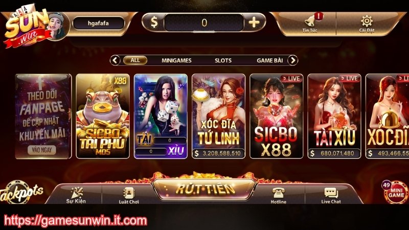 Các tính năng nổi bật tại Sunwin