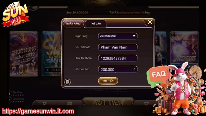 Giải đáp thắc mắc khi rút tiền tại cổng game Sunwin