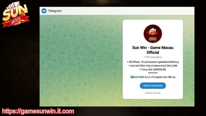 Liên hệ hỗ trợ SUNWIN qua Telegram