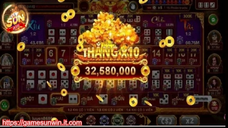 Nổ hũ cực khủng tại sảnh chơi slot Sunwin