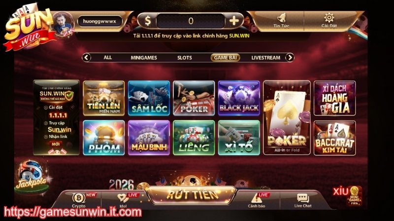Ưu điểm hấp dẫn của sảnh game bài Sunwin